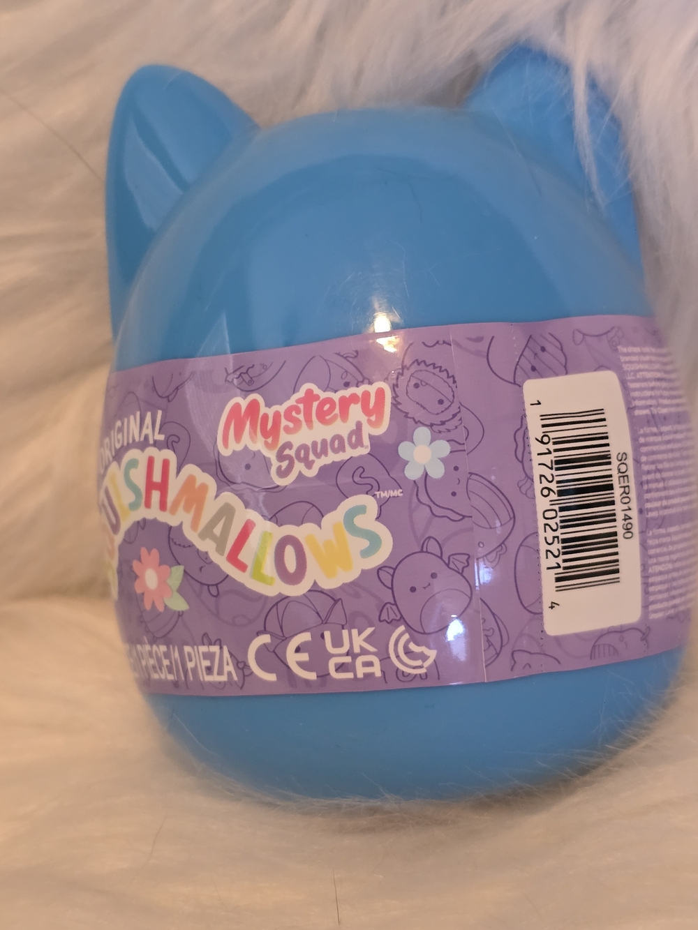 Squishmallows Blue Mystery Squad Collectible Egg
